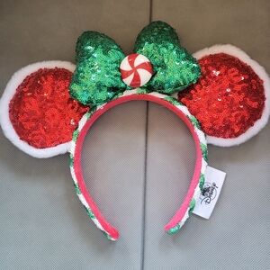 Festive Sequin Mouse Ears Headband